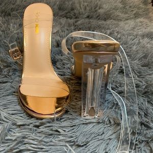 Fashion Nova Rose Gold Heels